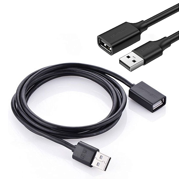 Cabo Extensor Usb 2.0 Tipo USB (Macho) para USB (Fêmea) Com 1 M - Ugreen US103