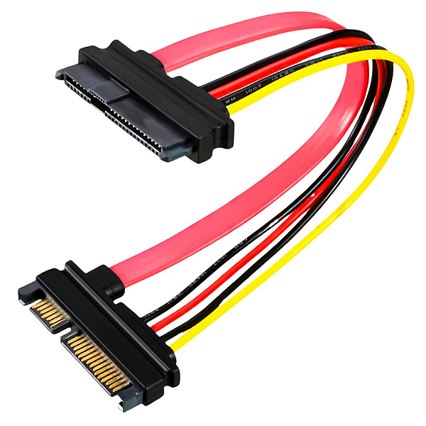 Cabo de Dados Extensor SATA 7P + 15P, Tamanho 43cm - Grasep D-CIC06
