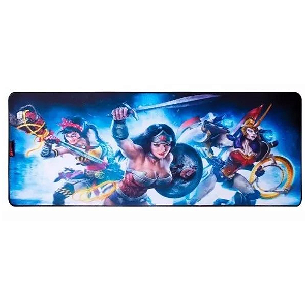 MousePad Gamer 80x30cm com Bordas Costuradas, Control, Estampa Mulher Maravilha - Knup KP-S08