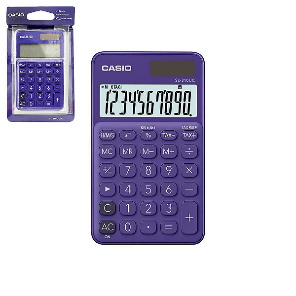 Calculadora Básica de 10 dígitos - Casio SL-310UC-PL