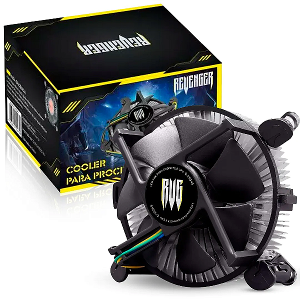 Cooler para Processador Intel LGA 775, 115X (1200), 1366 e 1700, 4 Pinos 2300RPM - Revenger G-VR349