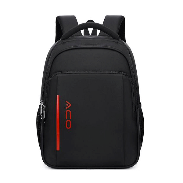 Mochila Para Notebook 13" com 3 Compartimentos, a Prova D'água, Cor Preta - Aco 2002-14