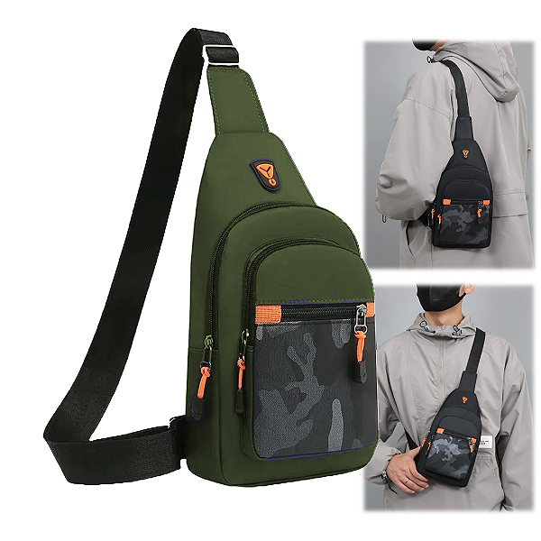 Mini Bolsa Tiracolo Pochete Transversal Ombro Cor Verde - Shengfute A2539