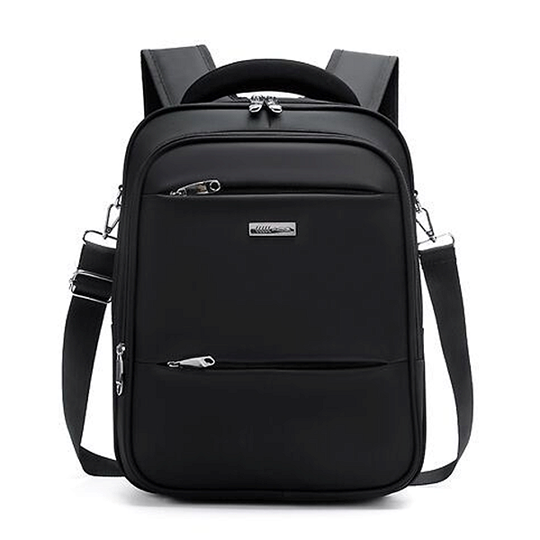 Mochila Para Notebook até 14" Unissex à Prova D'Água com Alça, Resistente, Cor Preto - Aco 1505