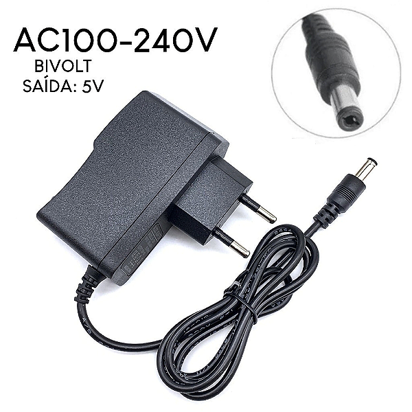 Fonte de Alimentação Para TV Box 5V 2A, Plug P4 5.5mm - H'Maston JK-01