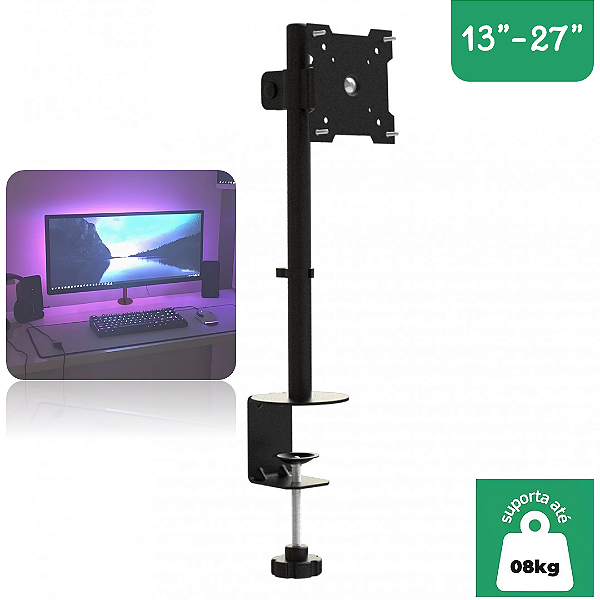 Suporte para Monitor de 13″ a 32” Articulado Modo Retrato ou Paisagem - Brasforma BM811