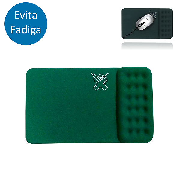 MousePad com Descanso de Pulso 25x15cm Evitar Fadiga Muscular - Maxprint Double Confort