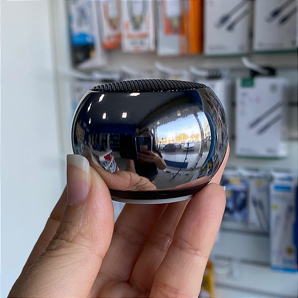 Mini Caixa de Som 3W Bluetooth V5.1, Cor Espelhado - H'maston M3