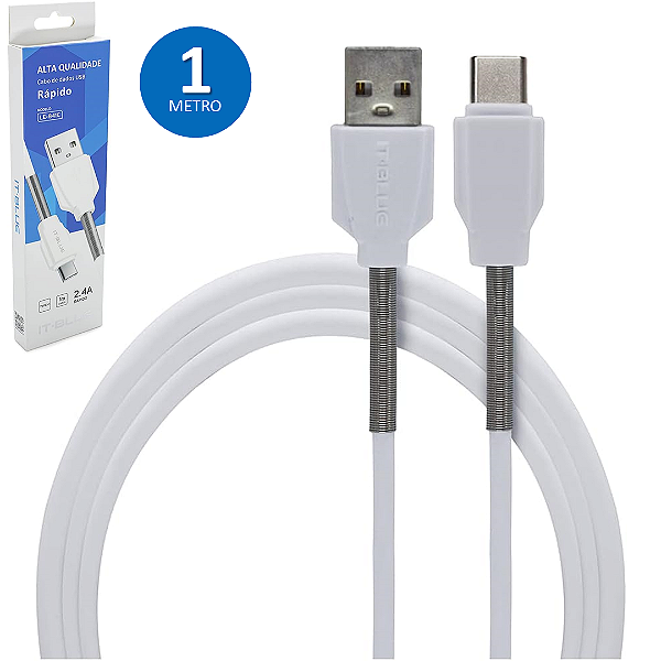 Cabo de Carregamento e Dados Tipo C até 3.1A com 1 Metro - It-Blue LE-841C