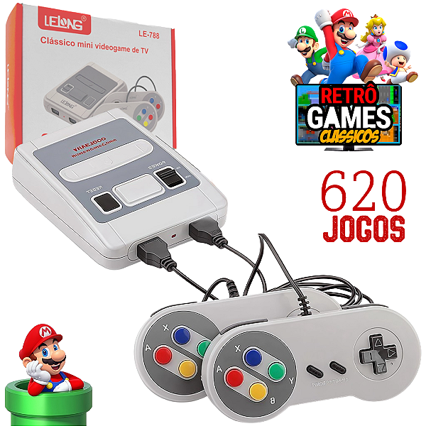 Mini Video Game Retro Multijogos Clássicos para TV – Lelong LE-788