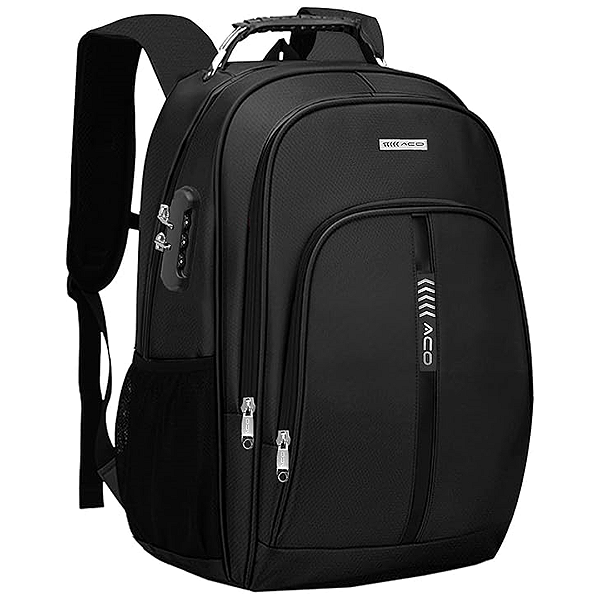 Mochila Para Notebook até 17", Sistema Antifurto, Semi Impermeável, Preto - Aco 2103
