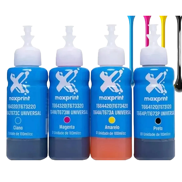 Kit Tinta para Impressora Epson 664 - Maxprint Original