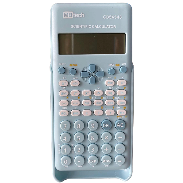 Calculadora Científica 240 Funções, 10+2 Dígitos, Cálculo de Frações, Azul - MBtech Gb54548