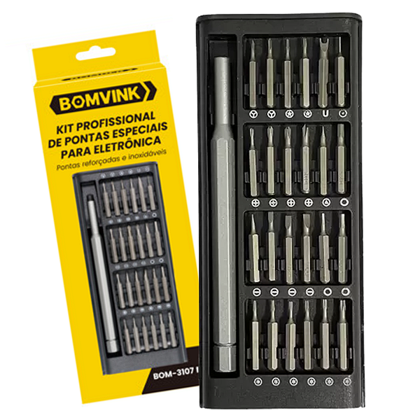 Kit Ferramenta de Precisão Chave 24 em 1 para Celular e Eletrônicos - Bomvink BOM-3107