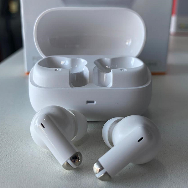 Mini Fone de Ouvido Bluetooth V5.4 com Sensor Touch, Hi-Fi Até 4h de Autonomia, Branco - A'Gold Pro FN-B45