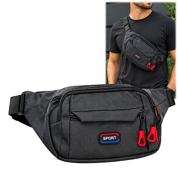 Pochete Impermeável Bolsa Transversal ou Cintura - Sport A2533
