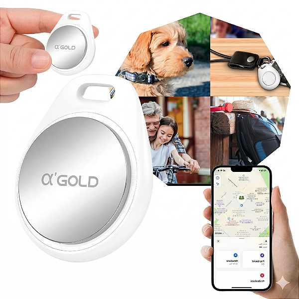 Smart Tag Rastreador Localizador Anti-perda para iPhone Apple Find My - A'gold TCD-06