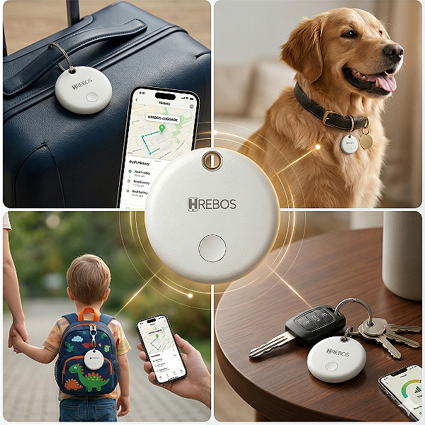 Rastreador Smart Tag Anti-perda Google Finder Bluetooth até 40 Metros - Hrebos IF-800