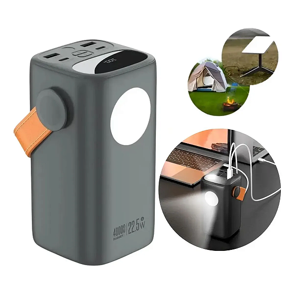 Carregador Portátil Power Bank 40.000mAh Turbo 22.5W - A'Gold BTE-95