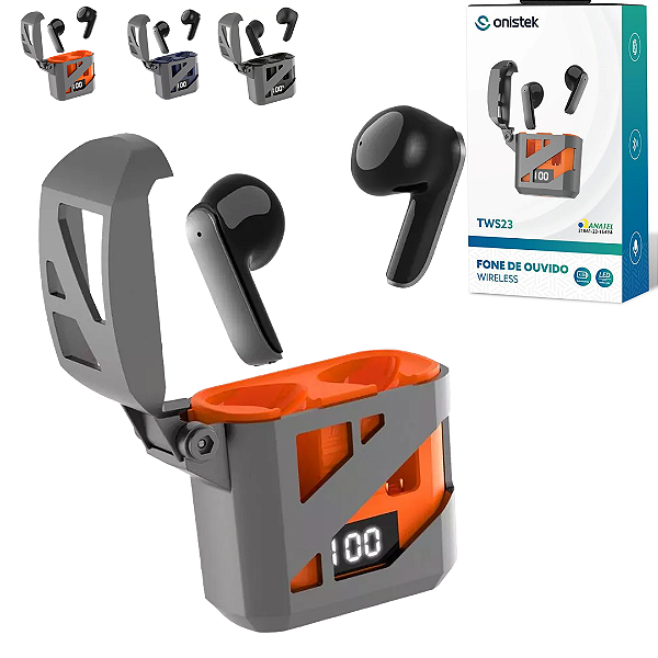 Fone de Ouvido Bluetooth 5.3 com Display Digital - Onistek ON-TWS23
