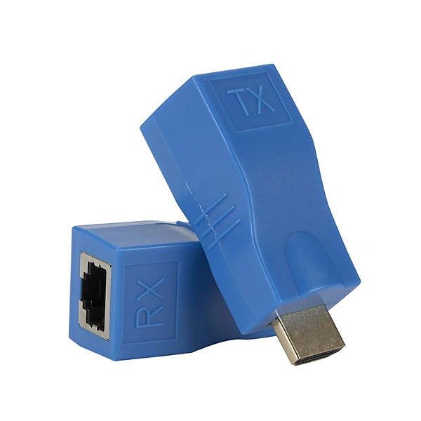 Adaptador Extensor RJ para HDMI até 20 Metros via Cabo de Rede Full HD 1080p