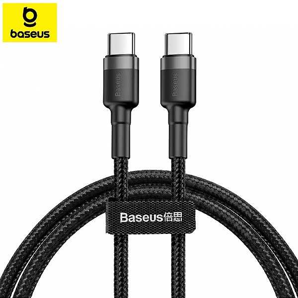Cabo Tipo C para Tipo C 60W Turbo 50cm Nylon - Baseus CATKLF-TG1