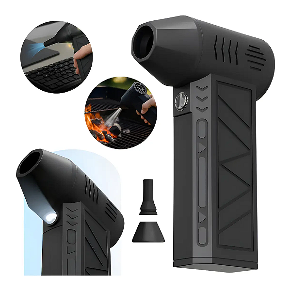 Mini Soprador de Ar Turbo Jet Fan Recarregável USB - Hoopson ZY7400-SE PRO