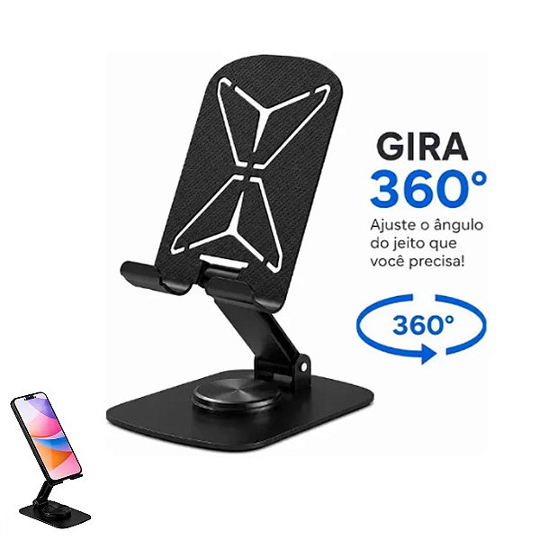 Suporte de Mesa para Celular Ergonômico de Aço Carbono Articulado - It-Blue LE-159