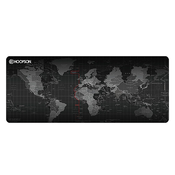 Mouse Pad Gamer Extra Grande 90x40cm Estampa Mapa Múndi - Hoopson MP-9040M