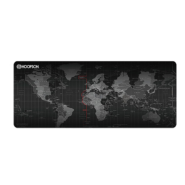 Mouse Pad Gamer Grande 80x30cm Estampa Mapa Múndi - Hoopson MP-8030M