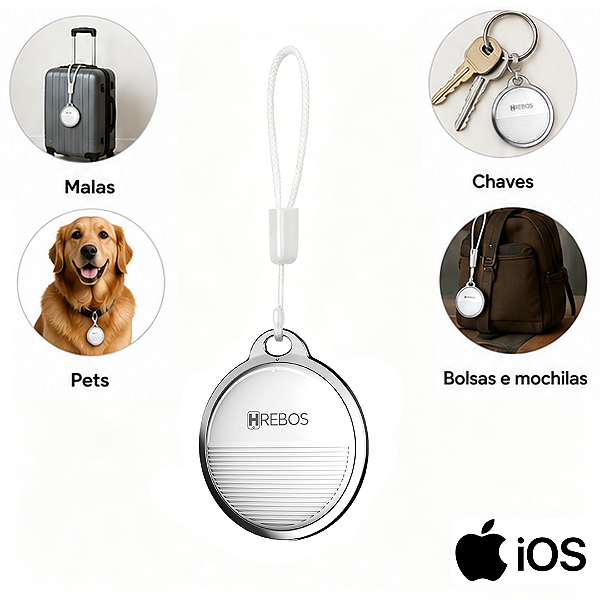 Rastreador Smart Tag Inteligente H-Tag Finder para Apple iOS / iPhone / iPad - Hrebos IF-700