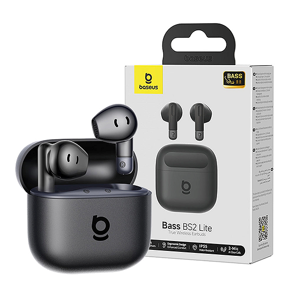 Fone de Ouvido Sem Fio TWS Baseus Bass BS2 Lite Bluetooth 6.0 - Com SuperBass e Microfone AI ENC