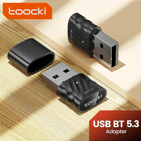 Adaptador Bluetooth Versão V5.3 USB Para PC e Notebook - Toocki