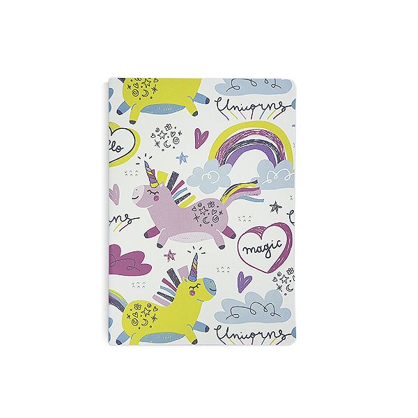 Caderno Brochura Pautado "Unicorns"