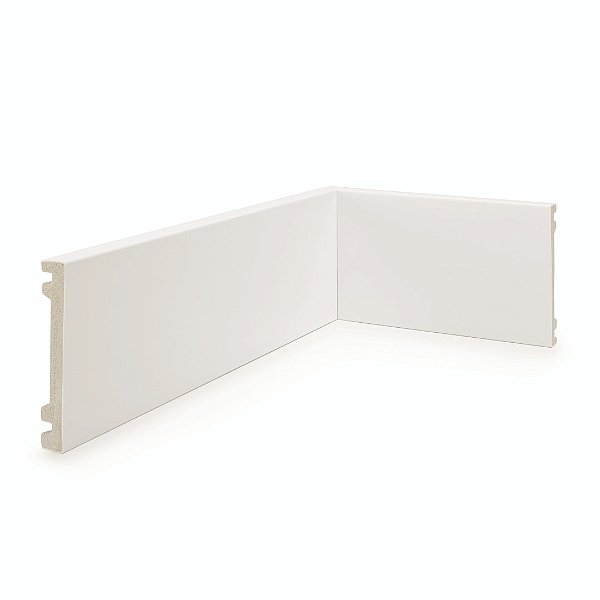 ALIZAR POLIESTIRENO RUFFINO BRANCO 10CM LISO 15MM - 2,40M