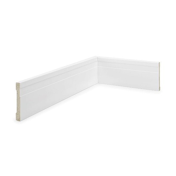 ALIZAR POLIESTIRENO RUFFINO BRANCO 7CM FRISADO SLIM 10MM - 2,40M