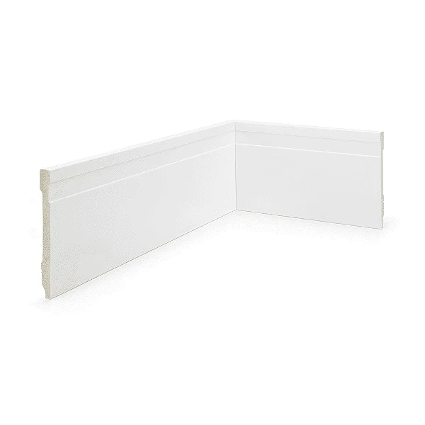 RODAPE POLIESTIRENO RUFFINO BRANCO 10CM FRISADO SLIM 10MM - 2,40M