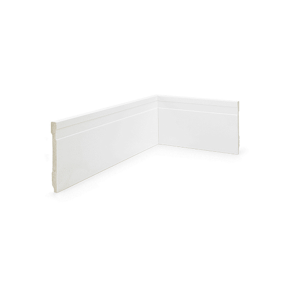 RODAPE POLIESTIRENO FINOTTATO BRANCO 10CM FRISADO SLIM 10MM - 2,40M