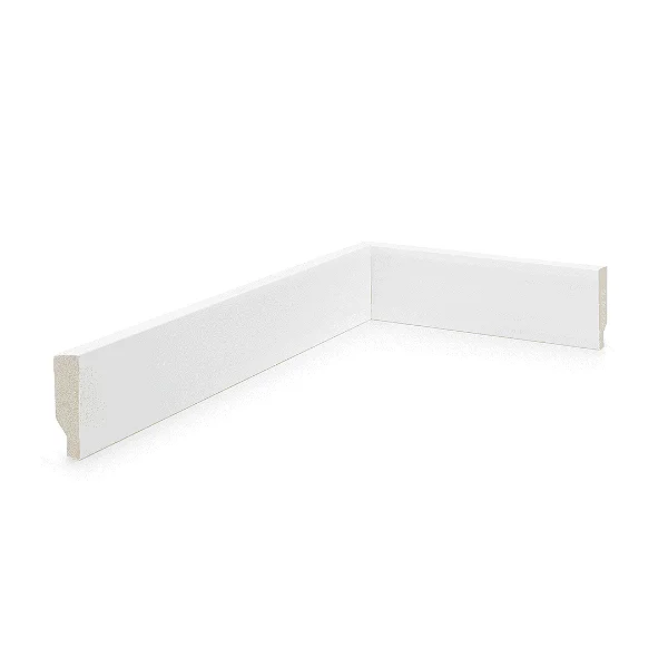 RODAPE POLIESTIRENO RUFFINO BRANCO 5CM LISO 15MM - 2,40M