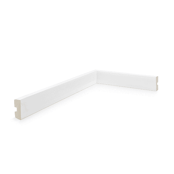 ALIZAR POLIESTIRENO RUFFINO BRANCO 3CM LISO 15MM - 2,40M