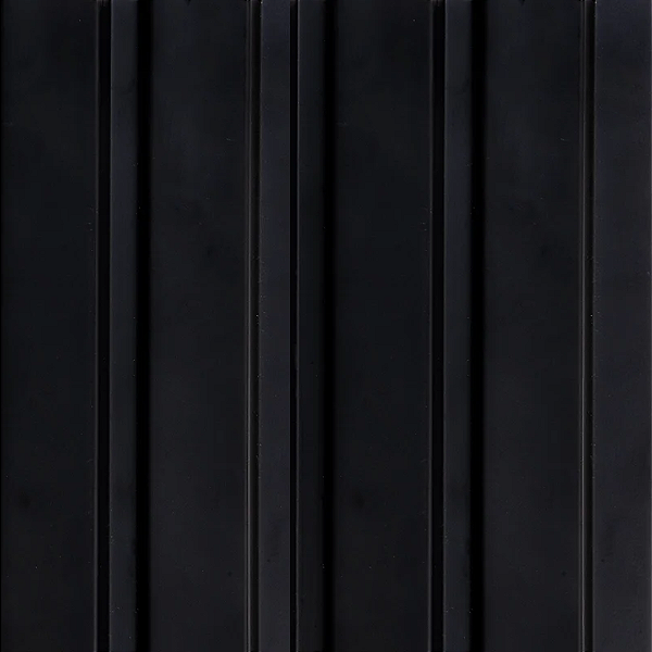 PAINEL RIPADO FINOTTATO 25MM PRETO 12,2CM - 2,85M