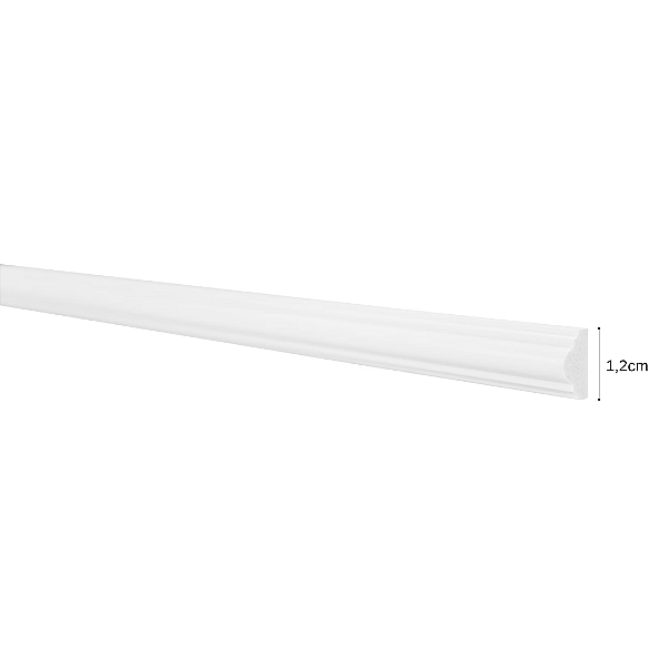 RODAMEIO BOISERIE POLIESTIRENO FINOTTATO BRANCO 2,5 X 1,2 - 2,40M
