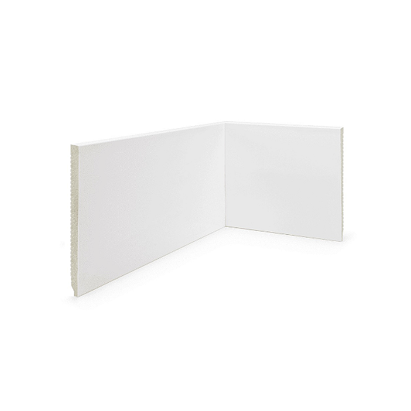 RODAPÉ POLIESTIRENO FINOTTATO BRANCO 15CM FRISADO SLIM 10MM - 2,40M