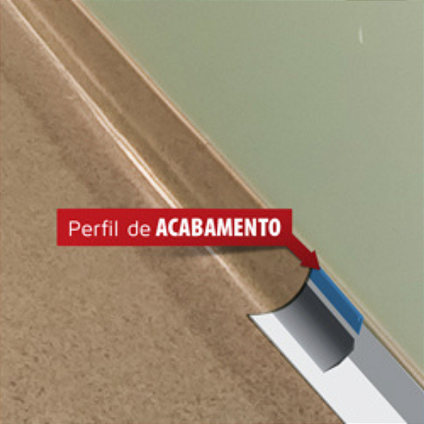 PERFIL DE ACABAMENTO CURVO PEQUENO DP (COR À DEFINIR) - 40M