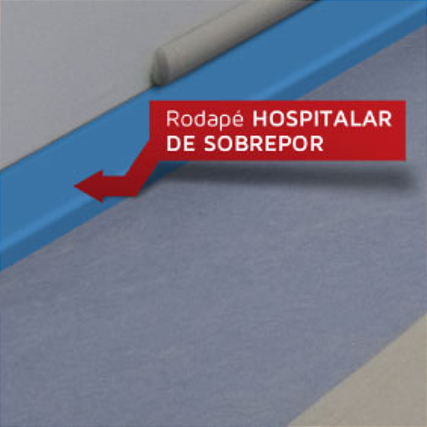 RODAPÉ HOSPITALAR DE SOBREPOR DP (COR À DEFINIR) - 50M