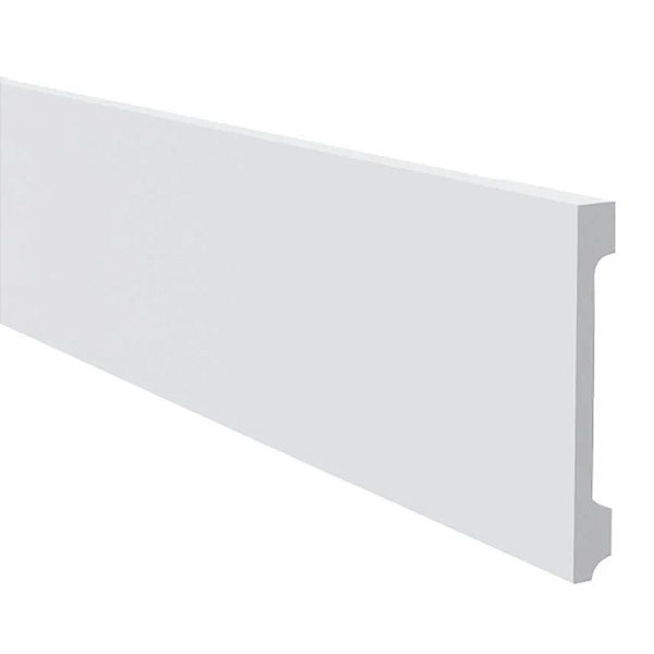 RODAPÉ POLIESTIRENO GART WALLSTYL WB20 BRANCO 20CM LISO 18MM - 2,44M