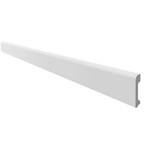 RODAPÉ POLIESTIRENO GART WALLSTYL DB7 BRANCO 7CM LISO 18MM - 2,44M