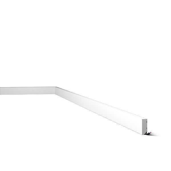 RODAPÉ POLIESTIRENO GART COMPACTA FN3 BRANCO 3CM LISO 13MM - 2M