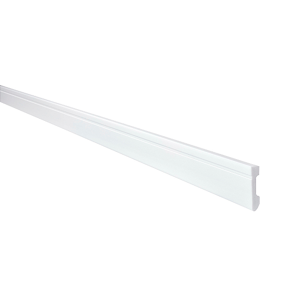 RODAPÉ POLIESTIRENO GART COMPACTA FZ7 BRANCO 7CM FRISADO 13MM - 2M