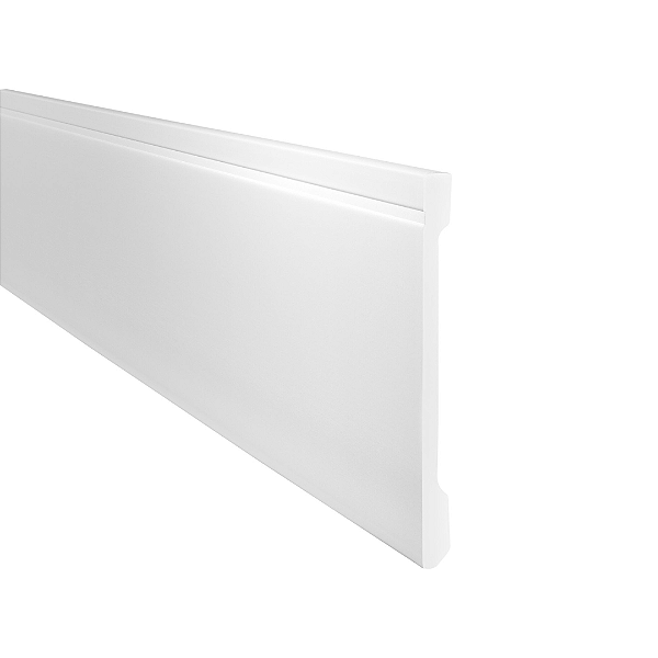 RODAPÉ POLIESTIRENO GART COMPACTA FZ15 BRANCO 15CM FRISADO 13MM - 2M